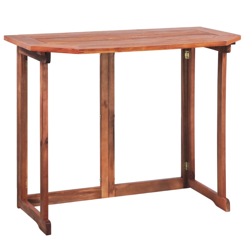 Tavolo da Bistrot 90x50x75 cm in Legno Massello di Acacia - homemem39