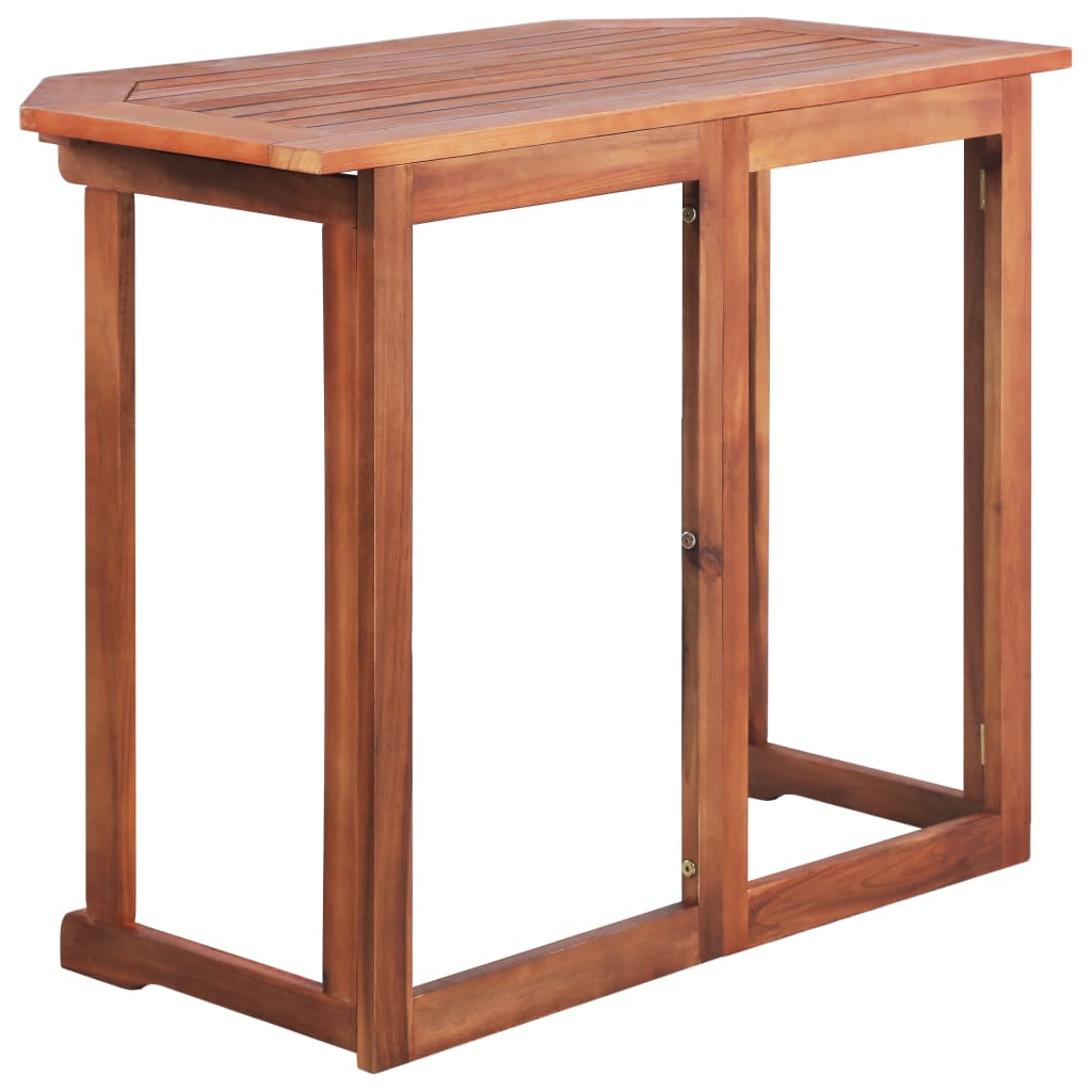 Tavolo da Bistrot 90x50x75 cm in Legno Massello di Acacia - homemem39