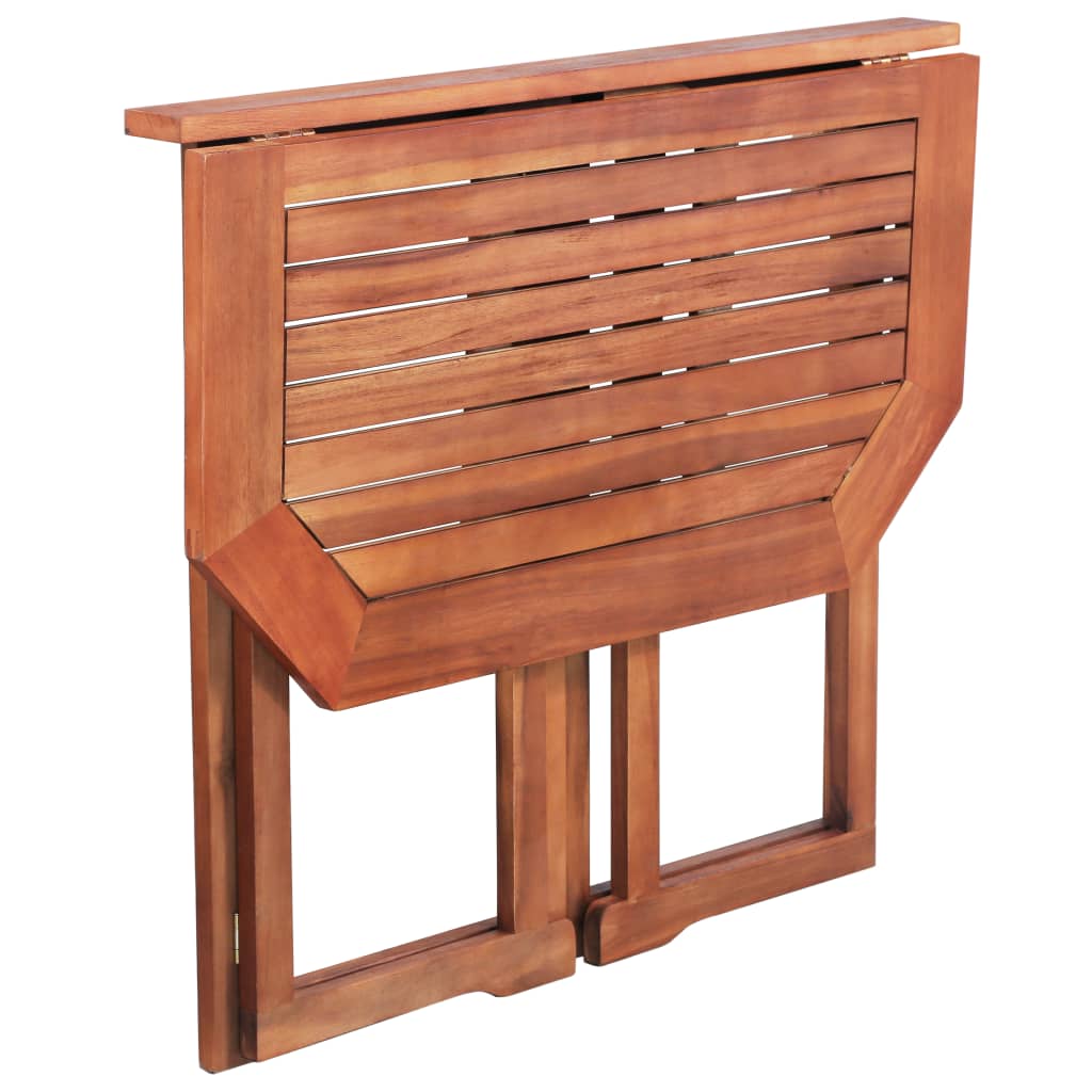 Tavolo da Bistrot 90x50x75 cm in Legno Massello di Acacia - homemem39