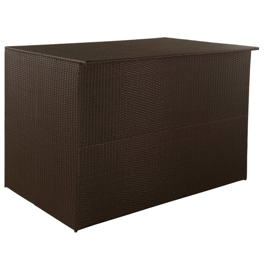 Baule da Giardino Marrone 150x100x100 cm in Polyrattan - homemem39