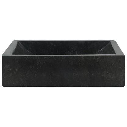 Lavello 45x30x12 cm Marmo Lucido Nero - homemem39