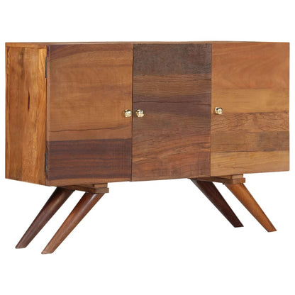 Credenza in Legno Massello di Recupero 110x30x75 cm Marrone - homemem39