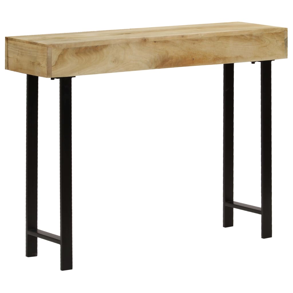 Tavolo Consolle in Legno Massello di Mango 102x30x79 cm - homemem39