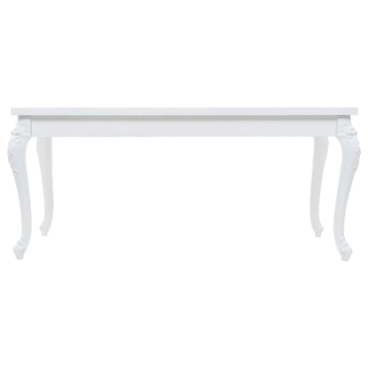 Tavolo da Pranzo 179x89x81 cm Bianco Lucido - homemem39