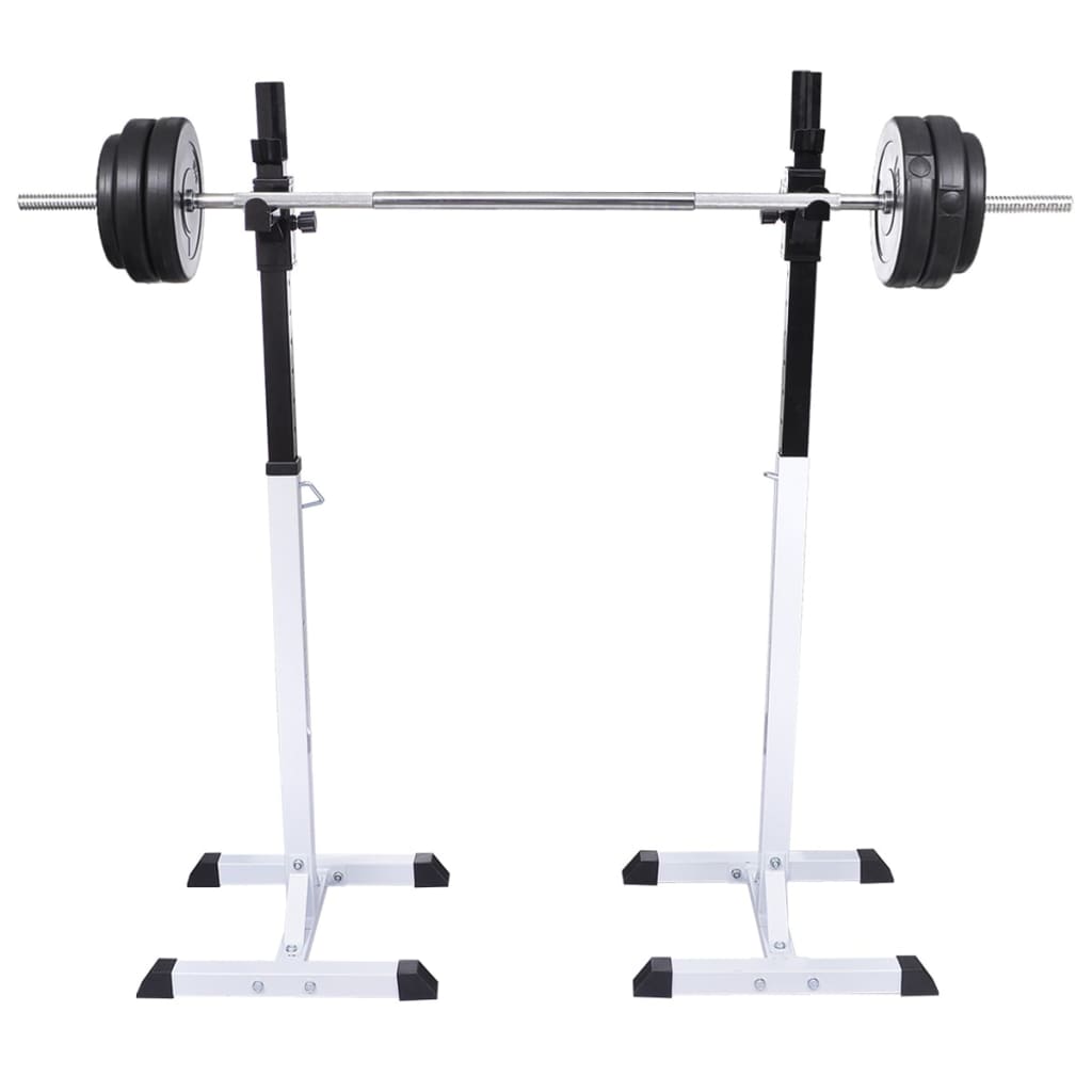 Stazione per Squat con Bilanciere e Set di Manubri da 60,5 kg - homemem39