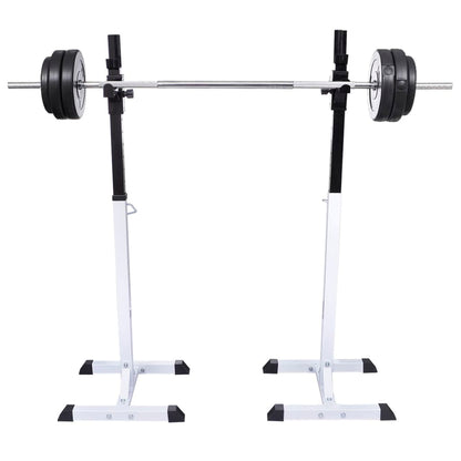 Stazione per Squat con Bilanciere e Set di Manubri da 60,5 kg - homemem39