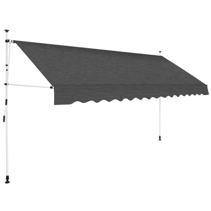Tenda da Sole Retrattile Manuale 350 cm Antracite - homemem39
