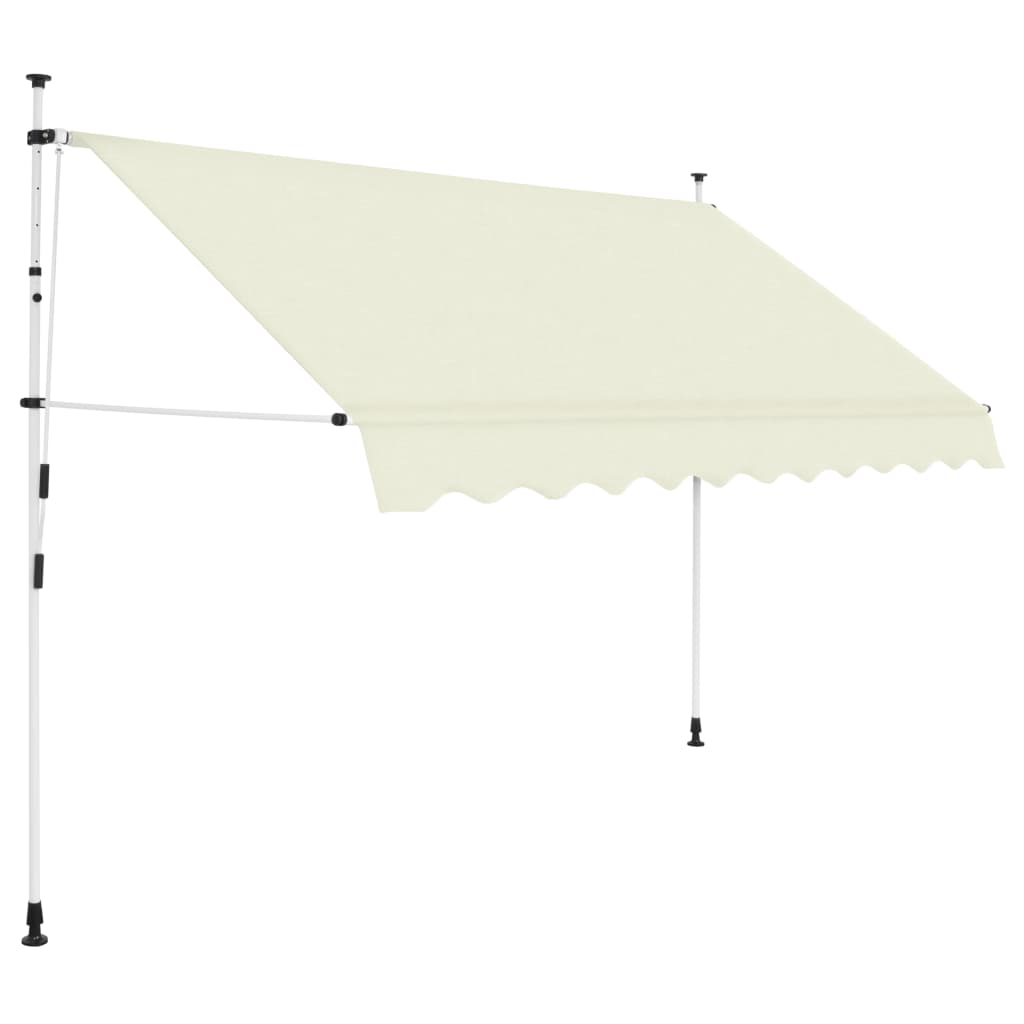 Tenda da Sole Retrattile Manuale 250 cm Crema - homemem39