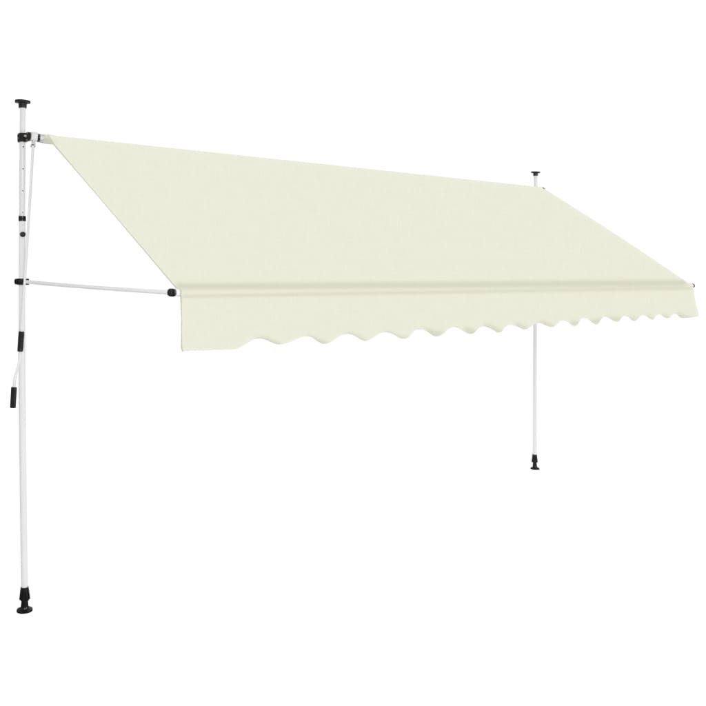 Tenda da Sole Retrattile Manuale 350 cm Crema - homemem39
