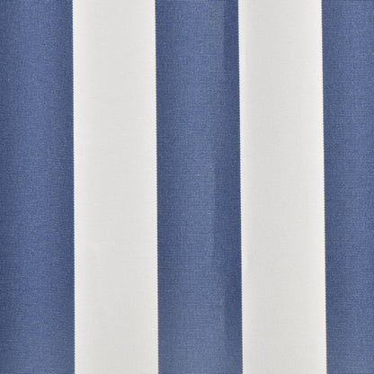Tendone Parasole in Tela Blu e Bianco 450x300 cm - homemem39