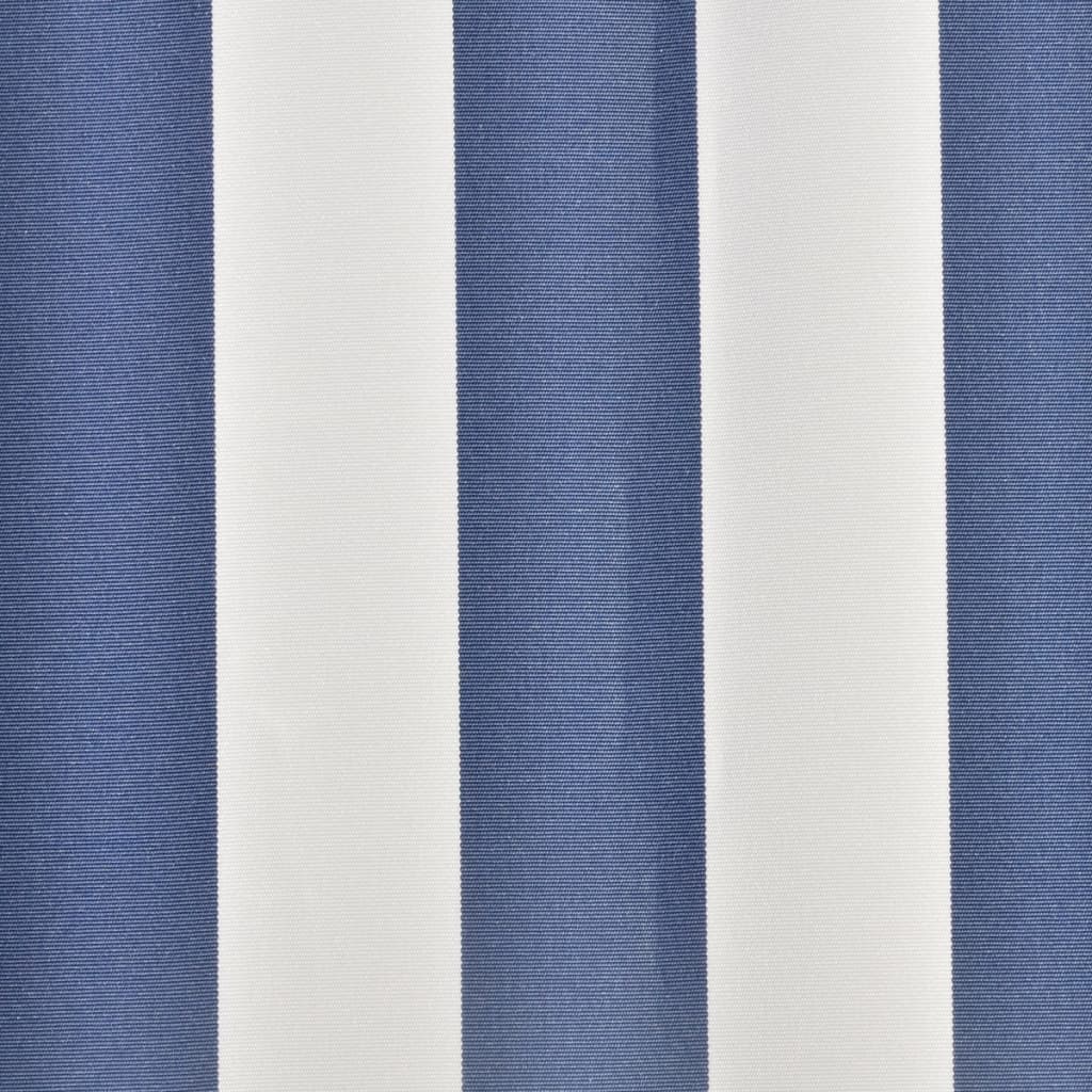 Tendone Parasole in Tela Blu e Bianco 500x300 cm - homemem39