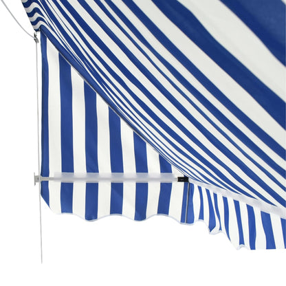 Tenda da Sole per Bistrò 350x120 cm Blu e Bianca - homemem39