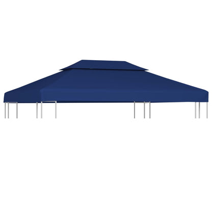 Copertura Superiore per Gazebo a 2 Strati 310 g/m² 4x3 m Blu - homemem39