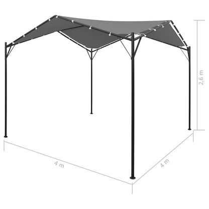 Gazebo 4x4 m Antracite - homemem39