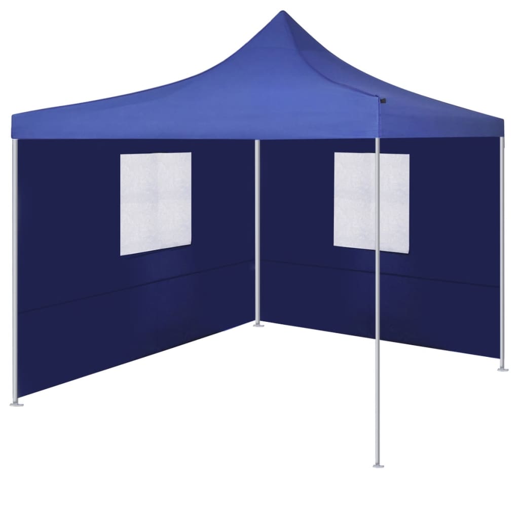 Tenda Pieghevole con 2 Pareti 3x3 m Blu - homemem39