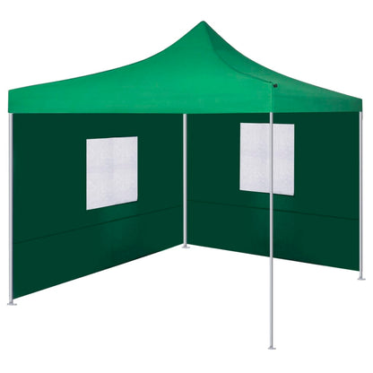 Tenda Pieghevole con 2 Pareti 3x3 m Verde - homemem39