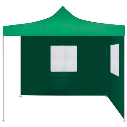 Tenda Pieghevole con 2 Pareti 3x3 m Verde - homemem39