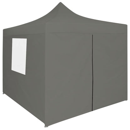 Tendone per Feste Pieghevole Pop-Up con 4 Pareti 3x3m Antracite - homemem39