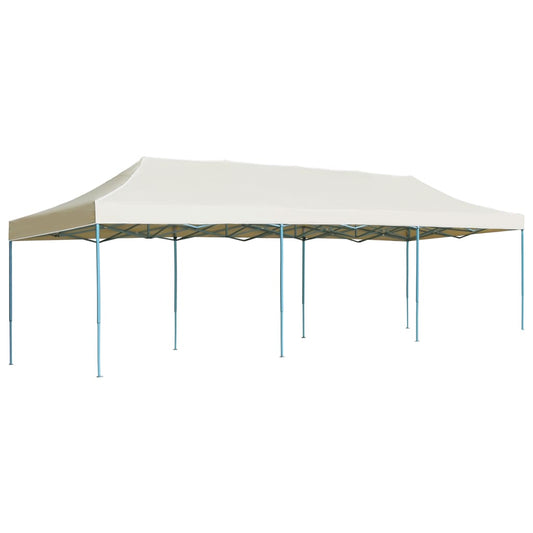 Gazebo Pieghevole Pop-Up 3x9 m Crema - homemem39