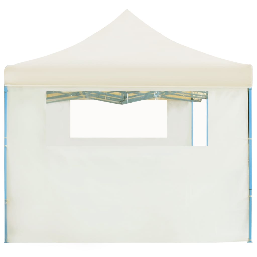 Tenda Pieghevole Pop-Up con 5 Pareti Laterali 3x9 m Crema - homemem39