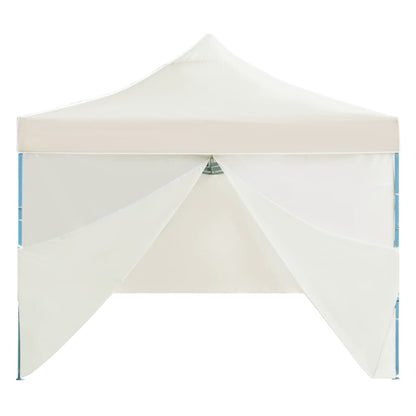 Tenda Pieghevole Pop-Up con 8 Pareti Laterali 3x9 m Crema - homemem39