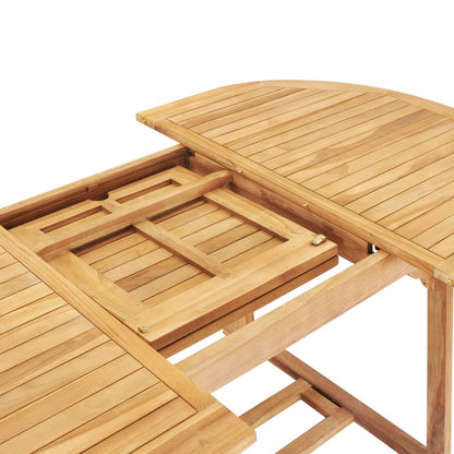 Tavolo da Pranzo Allungabile 150-200x100x75 cm Massello di Teak - homemem39