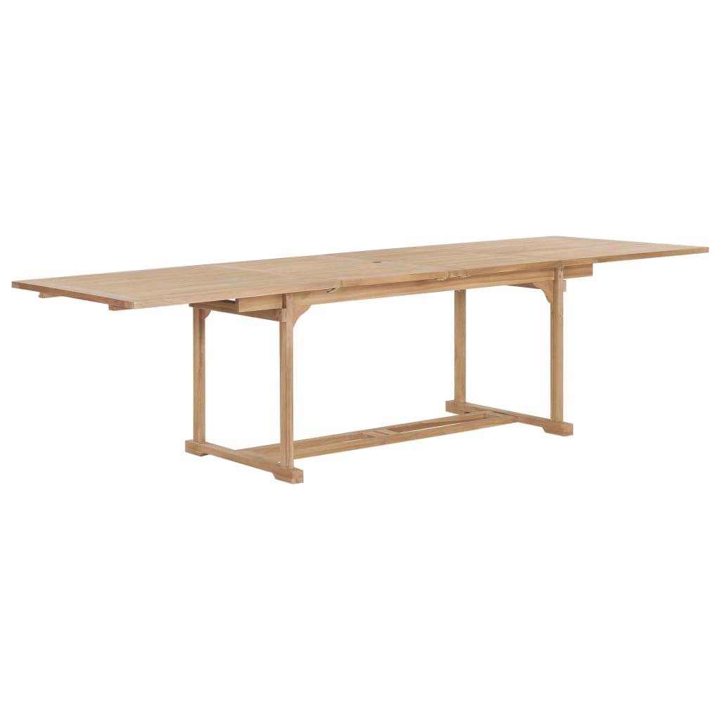 Tavolo da Giardino Allungabile 180-280x100x75 cm in Teak - homemem39