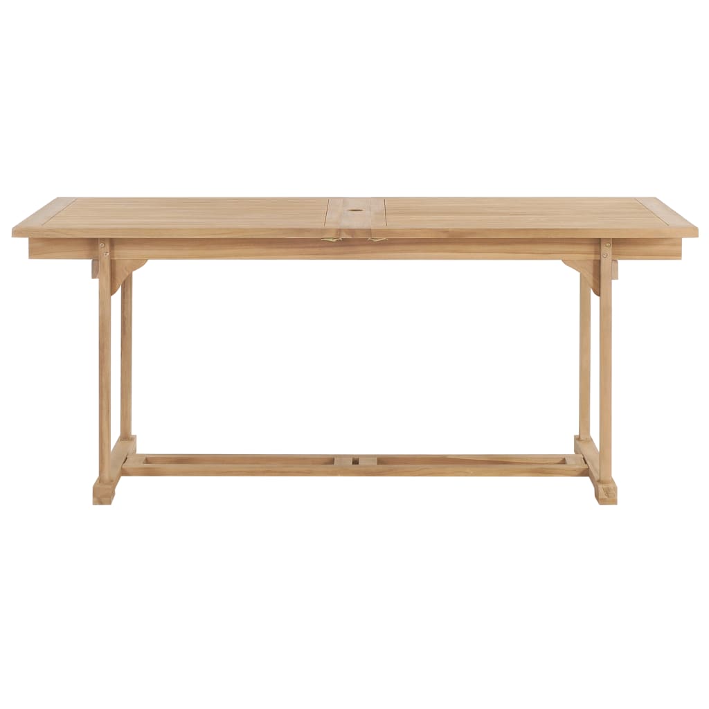 Tavolo da Giardino Allungabile 180-280x100x75 cm in Teak - homemem39