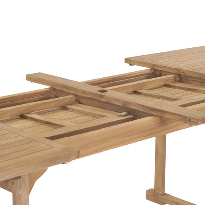 Tavolo da Giardino Allungabile 180-280x100x75 cm in Teak - homemem39