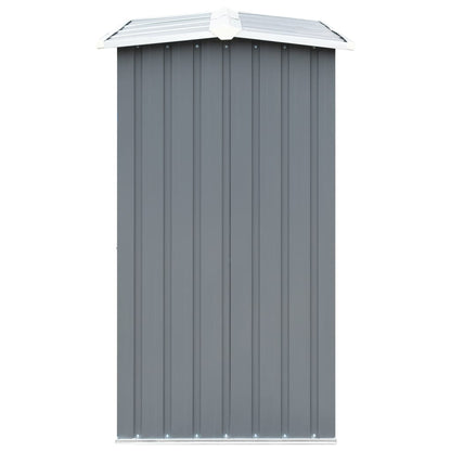 Capannone da Giardino in Acciaio Zincato 330x92x153cm Grigio - homemem39