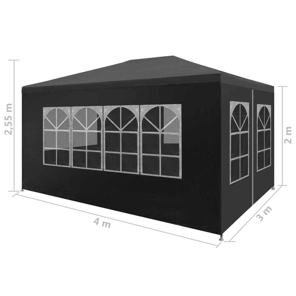 Tendone per Feste 3x4 m Antracite - homemem39