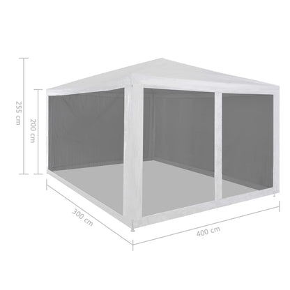 Tenda per Feste con 4 Pareti in Rete 4x3 m - homemem39