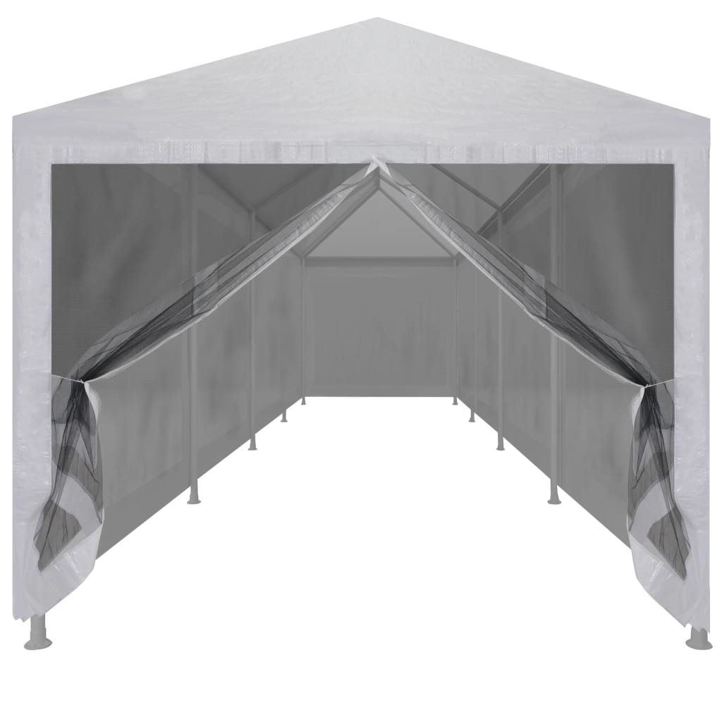 Tenda per Feste con 10 Pareti in Rete 12x3 m - homemem39