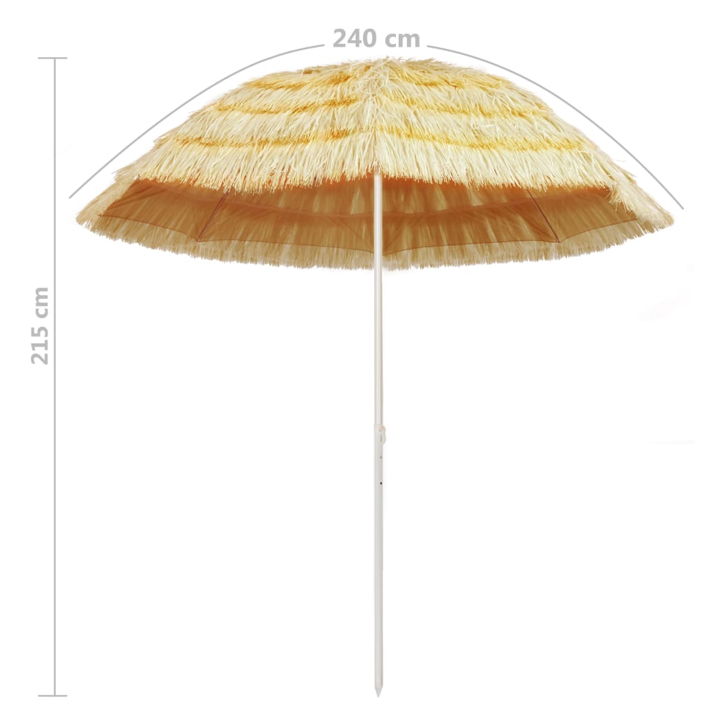 Ombrellone da Spiaggia 240 cm in Stile Hawaiano - homemem39