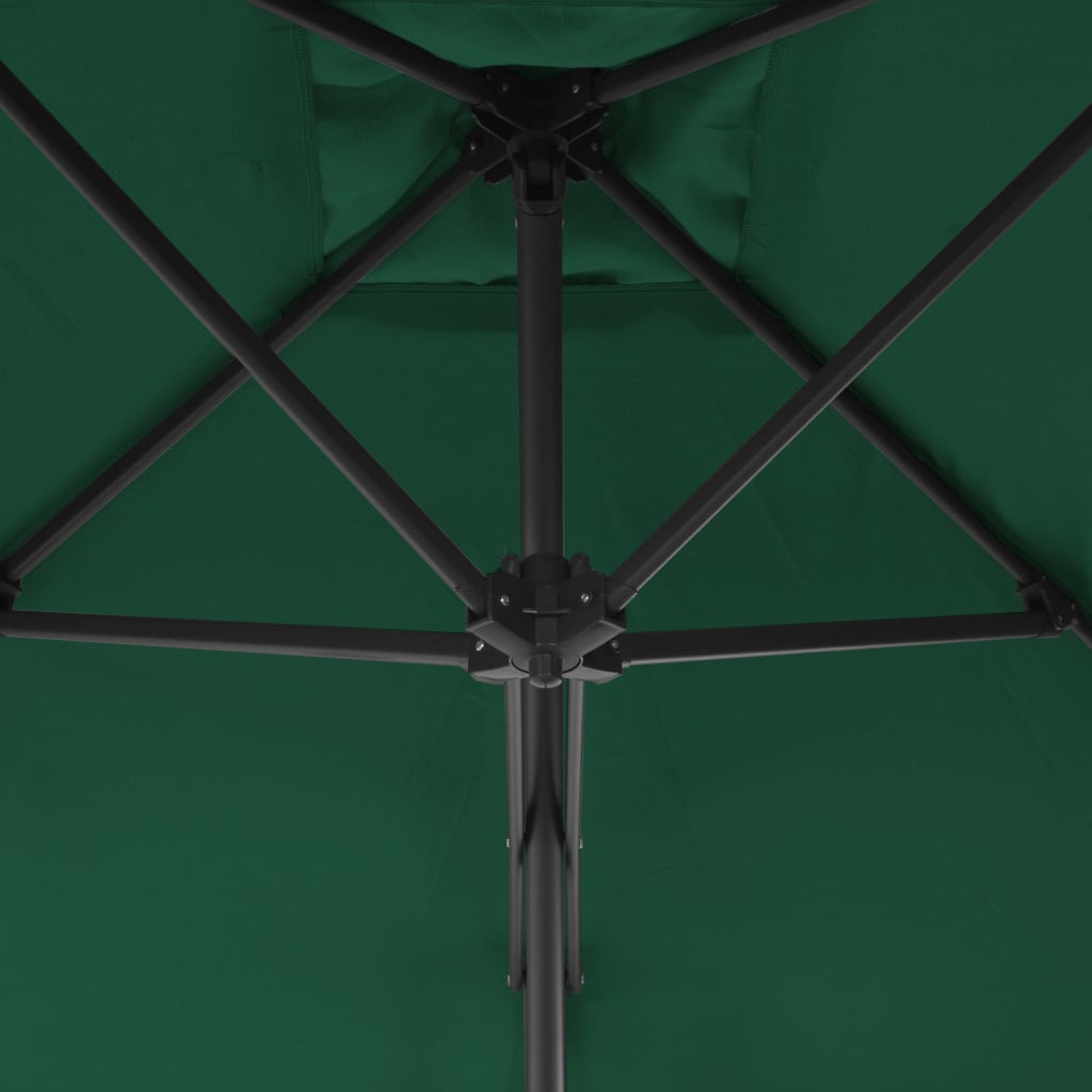 Ombrellone da Esterni con Palo in Acciaio 300 cm Verde - homemem39