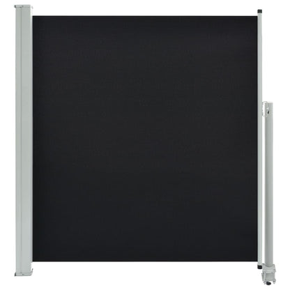 Tenda da Sole Laterale Retrattile 140 x 300 cm Nera - homemem39