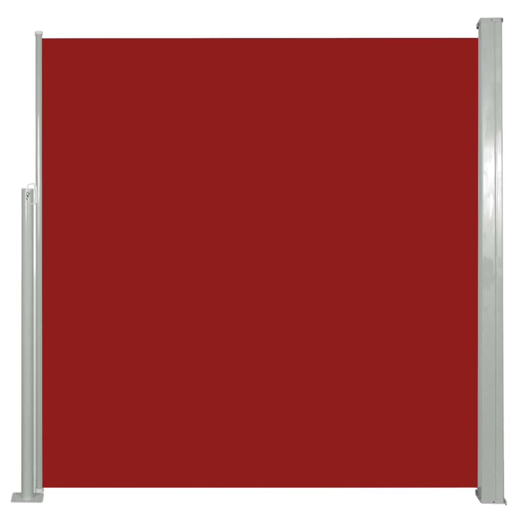 Tenda da Sole Laterale Retrattile 140 x 300 cm Rossa - homemem39