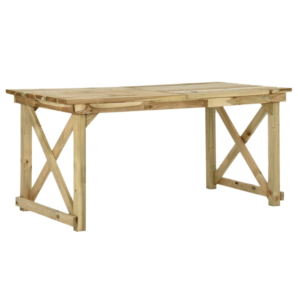 Tavolo da Giardino 160x79x75 cm in Legno - homemem39