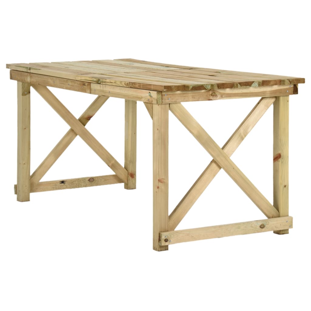 Tavolo da Giardino 160x79x75 cm in Legno - homemem39