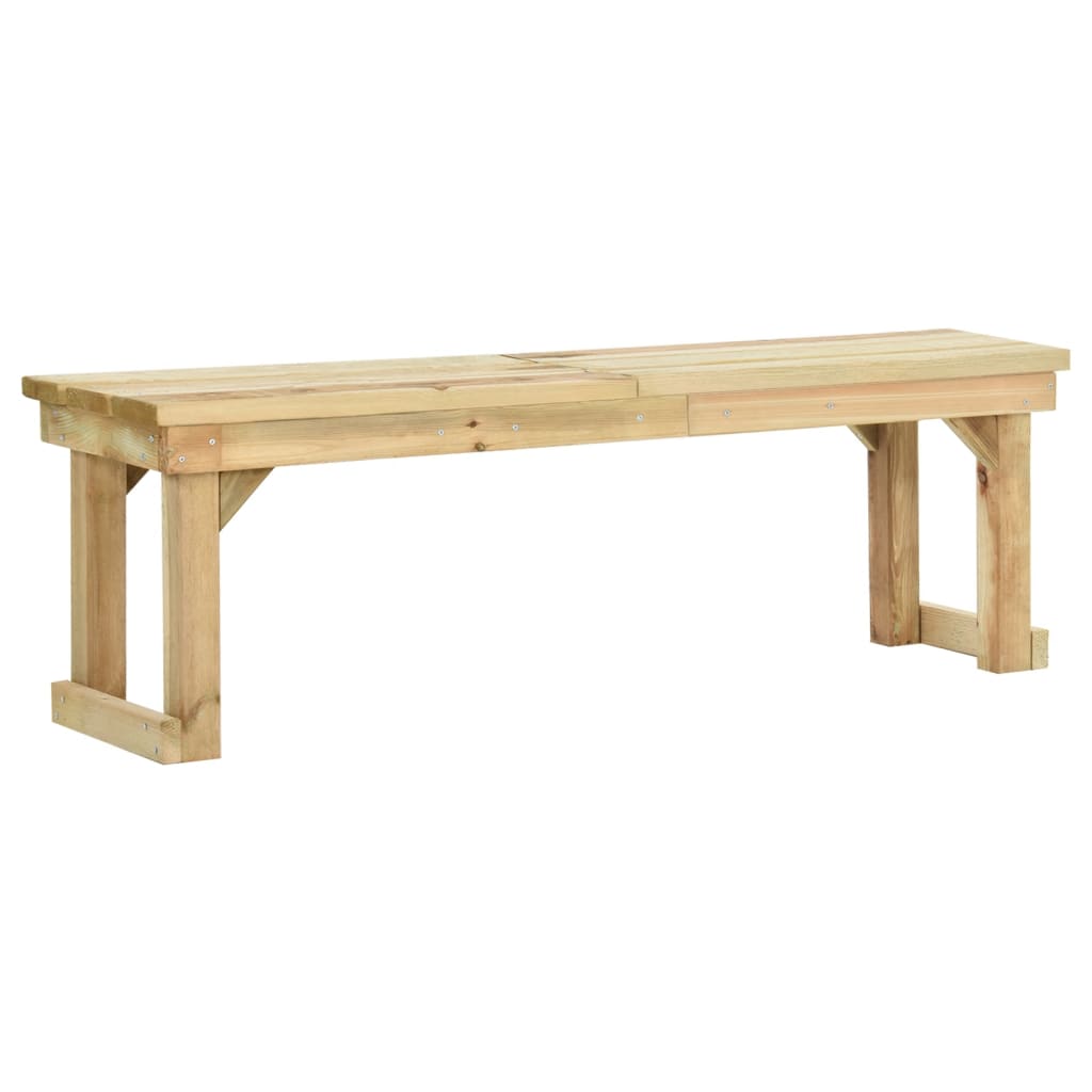 Panchina da Giardino 140 cm in Legno di Pino Impregnato - homemem39