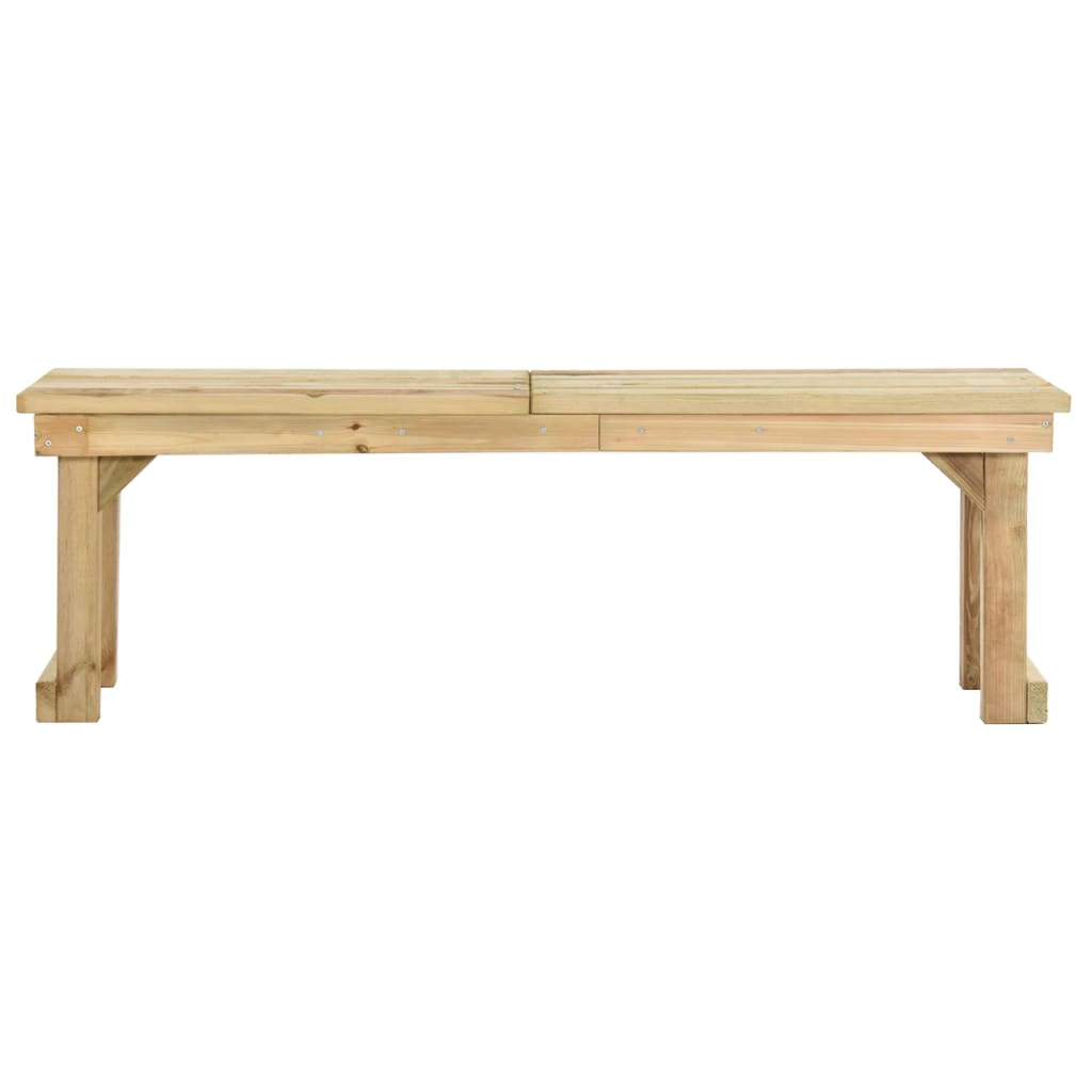 Panchina da Giardino 140 cm in Legno di Pino Impregnato - homemem39