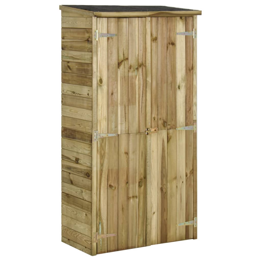 Capanno Attrezzi da Giardino in Legno di Pino 85x48x177cm - homemem39