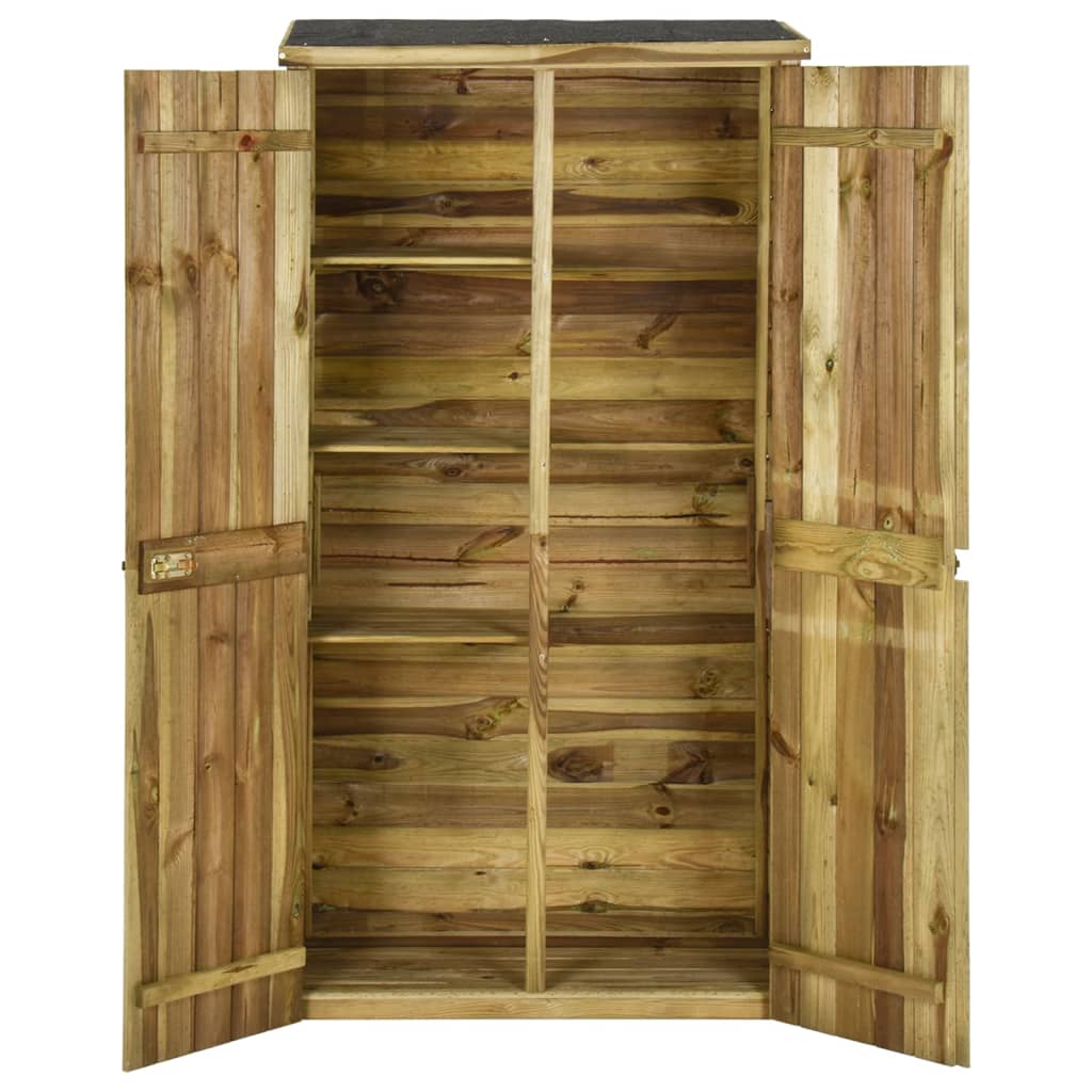 Capanno Attrezzi da Giardino in Legno di Pino 85x48x177cm - homemem39