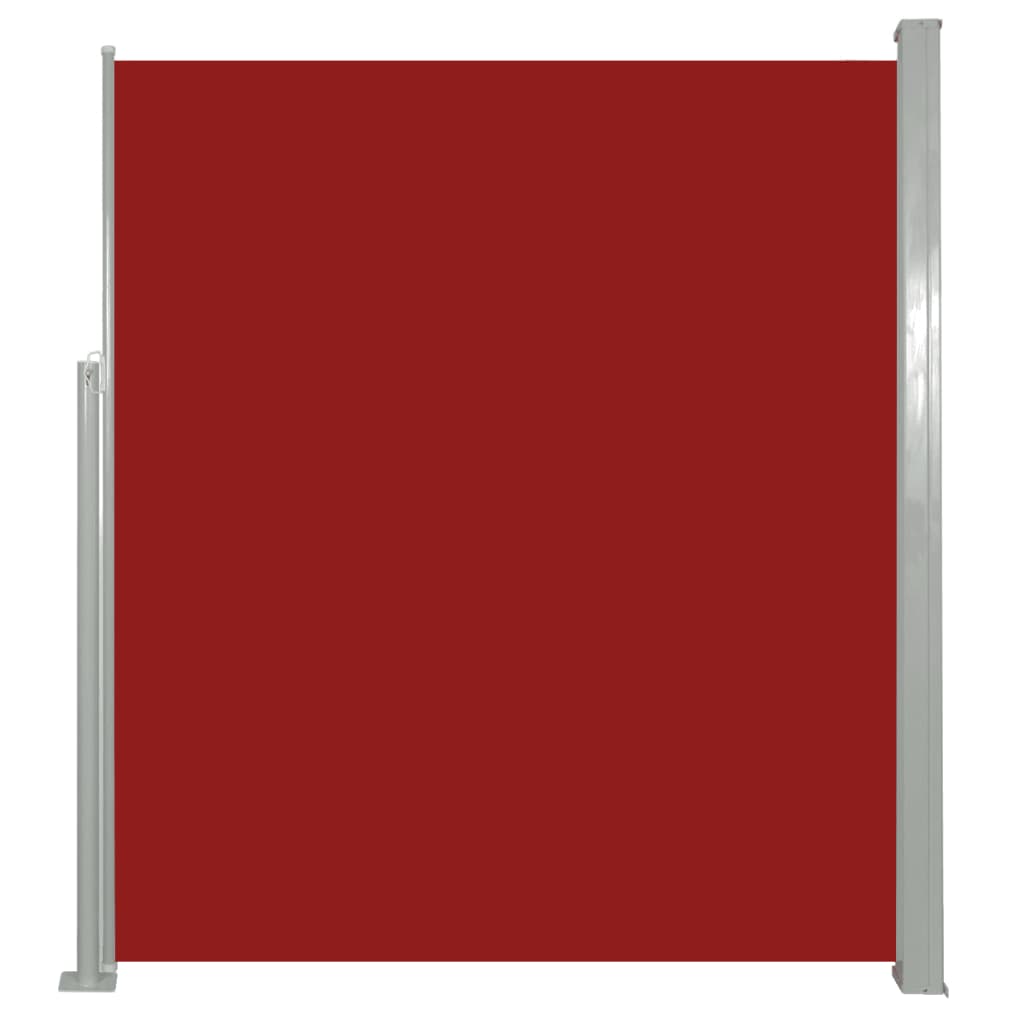 Tenda da Sole Laterale Retrattile 160 x 500 cm Rossa - homemem39