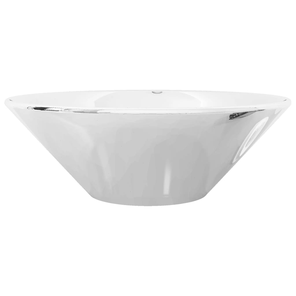 Lavandino 42x14 cm in Ceramica Argento - homemem39