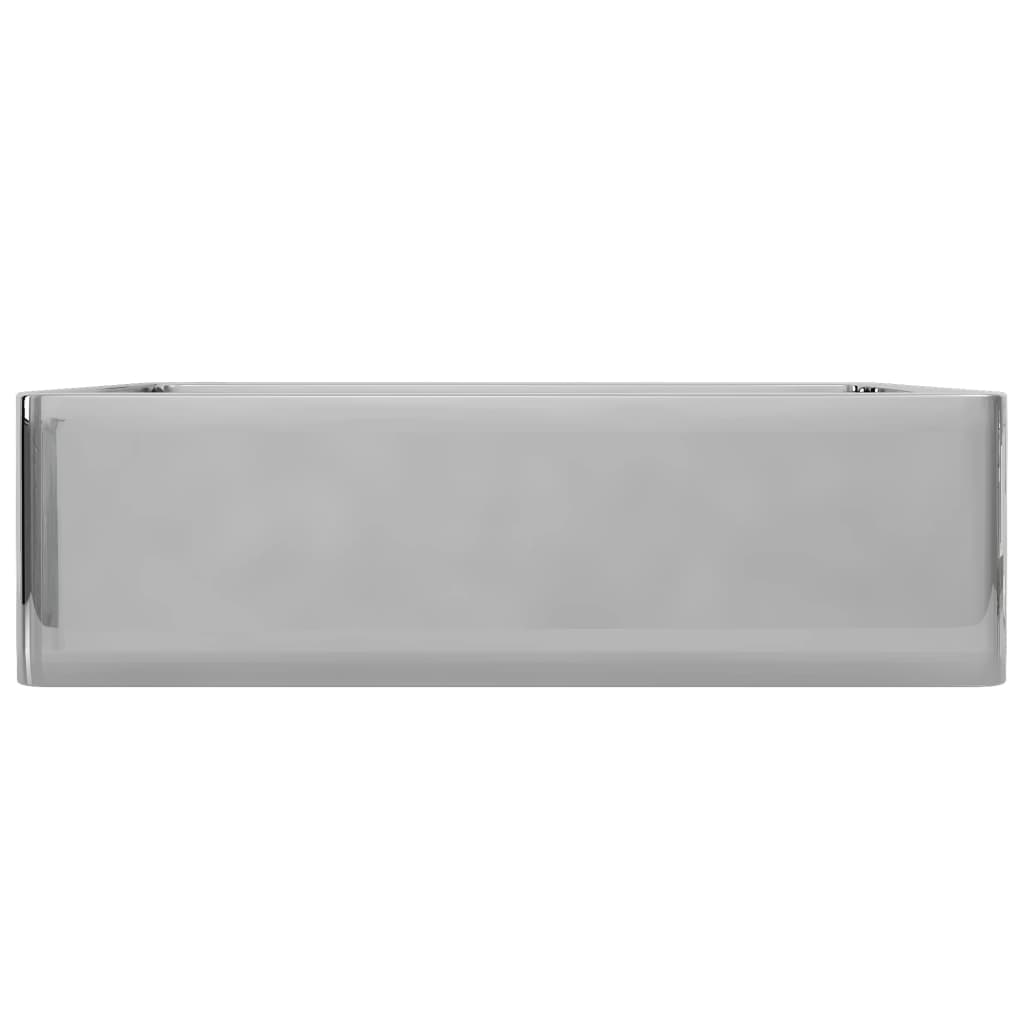 Lavandino 41x30x12 cm in Ceramica Argento - homemem39