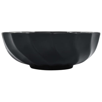 Lavandino 46x17 cm in Ceramica Nero - homemem39