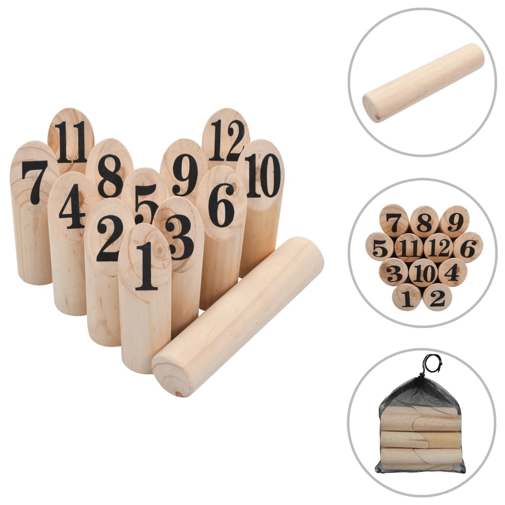 Set di Giochi in Legno Kubb Numerici - homemem39