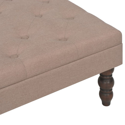 Sgabello Marrone 60x60x36 cm in Tessuto di Poliestere - homemem39