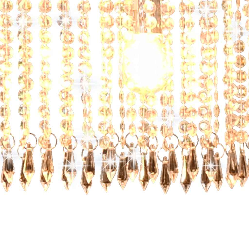 Lampadario con Perle di Cristallo Argento 104 cm E14 - homemem39